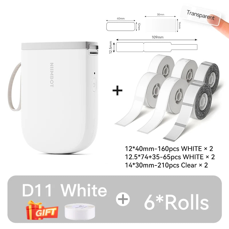 LabelGo™ D11 Mini Bluetooth Label Printer – Portable, Inkless & Rechargeable (Green)