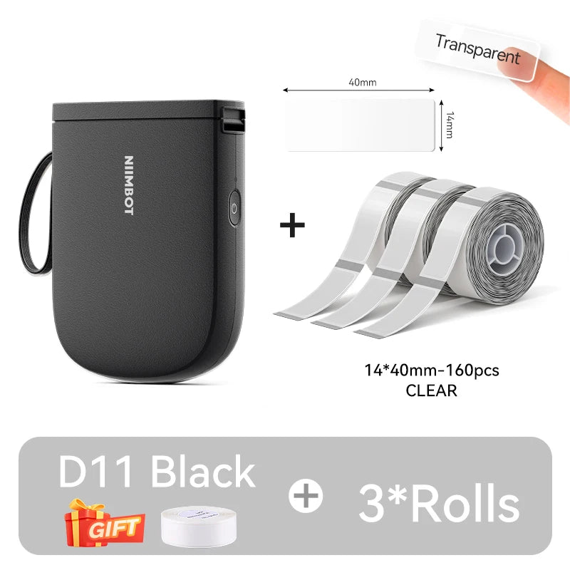 LabelGo™ D11 Mini Bluetooth Label Printer – Portable, Inkless & Rechargeable (Green)