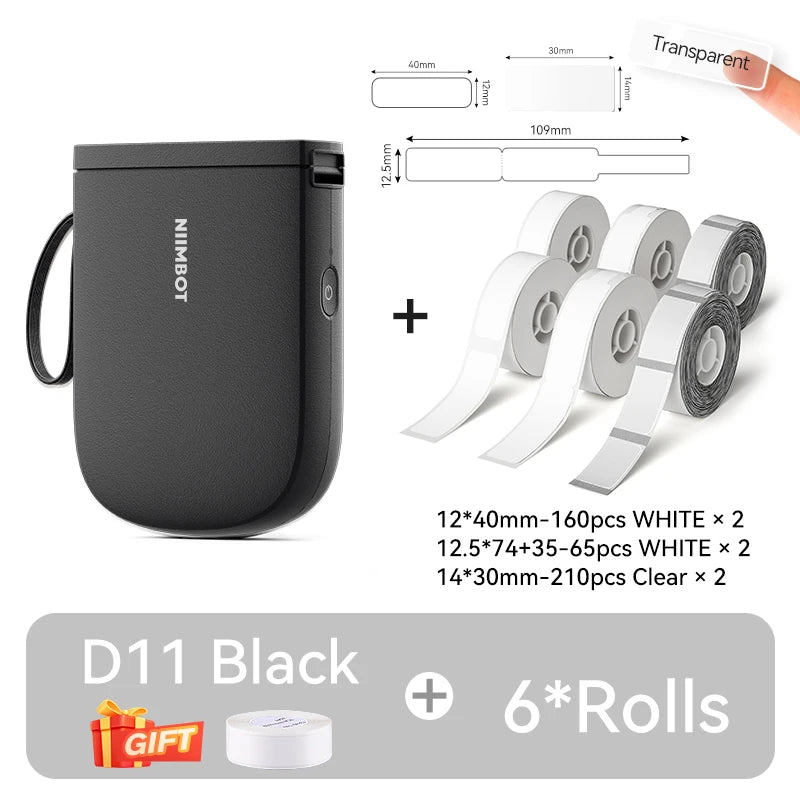 LabelGo™ D11 Mini Bluetooth Label Printer – Portable, Inkless & Rechargeable (Green)