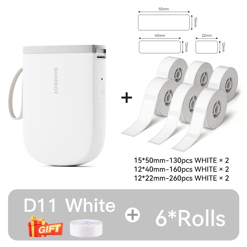 LabelGo™ D11 Mini Bluetooth Label Printer – Portable, Inkless & Rechargeable (Green)