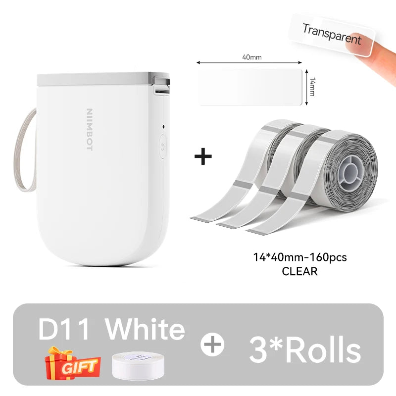 LabelGo™ D11 Mini Bluetooth Label Printer – Portable, Inkless & Rechargeable (Green)