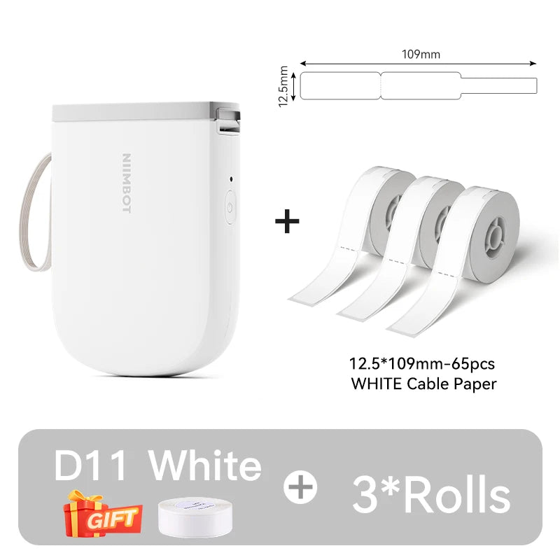 LabelGo™ D11 Mini Bluetooth Label Printer – Portable, Inkless & Rechargeable (Green)