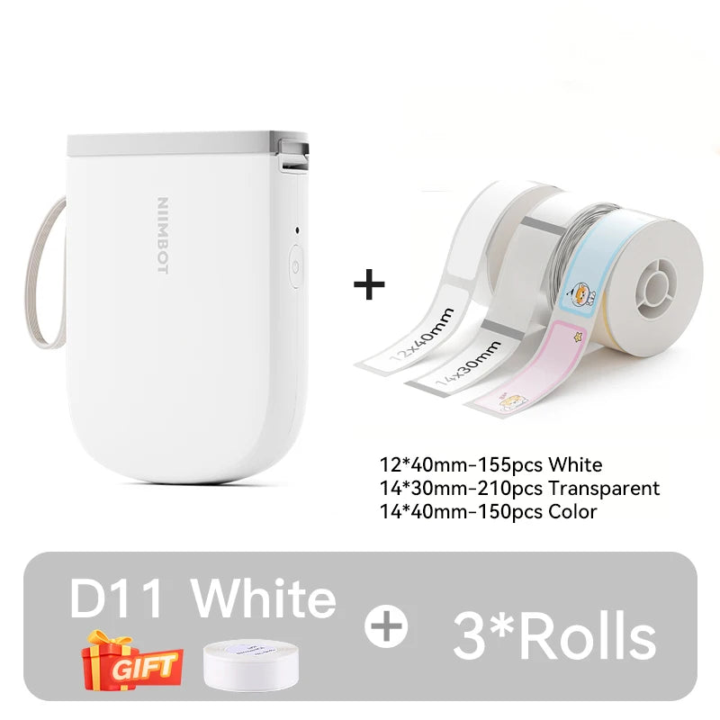 LabelGo™ D11 Mini Bluetooth Label Printer – Portable, Inkless & Rechargeable (Green)