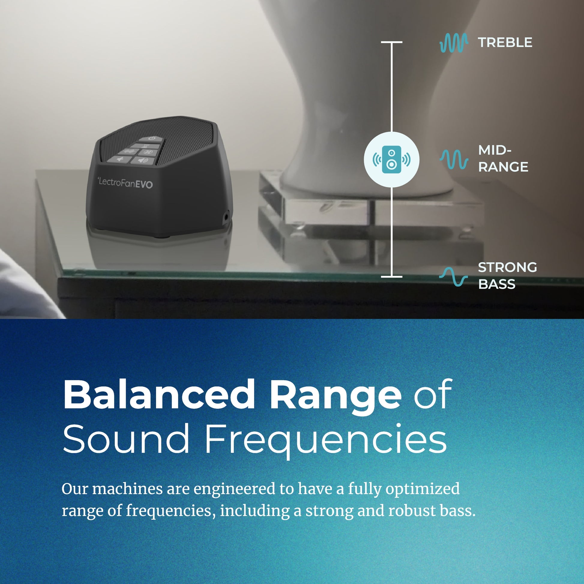 EVO White Noise Sleep Machine – Portable Sound Therapy for Rest & Relaxation