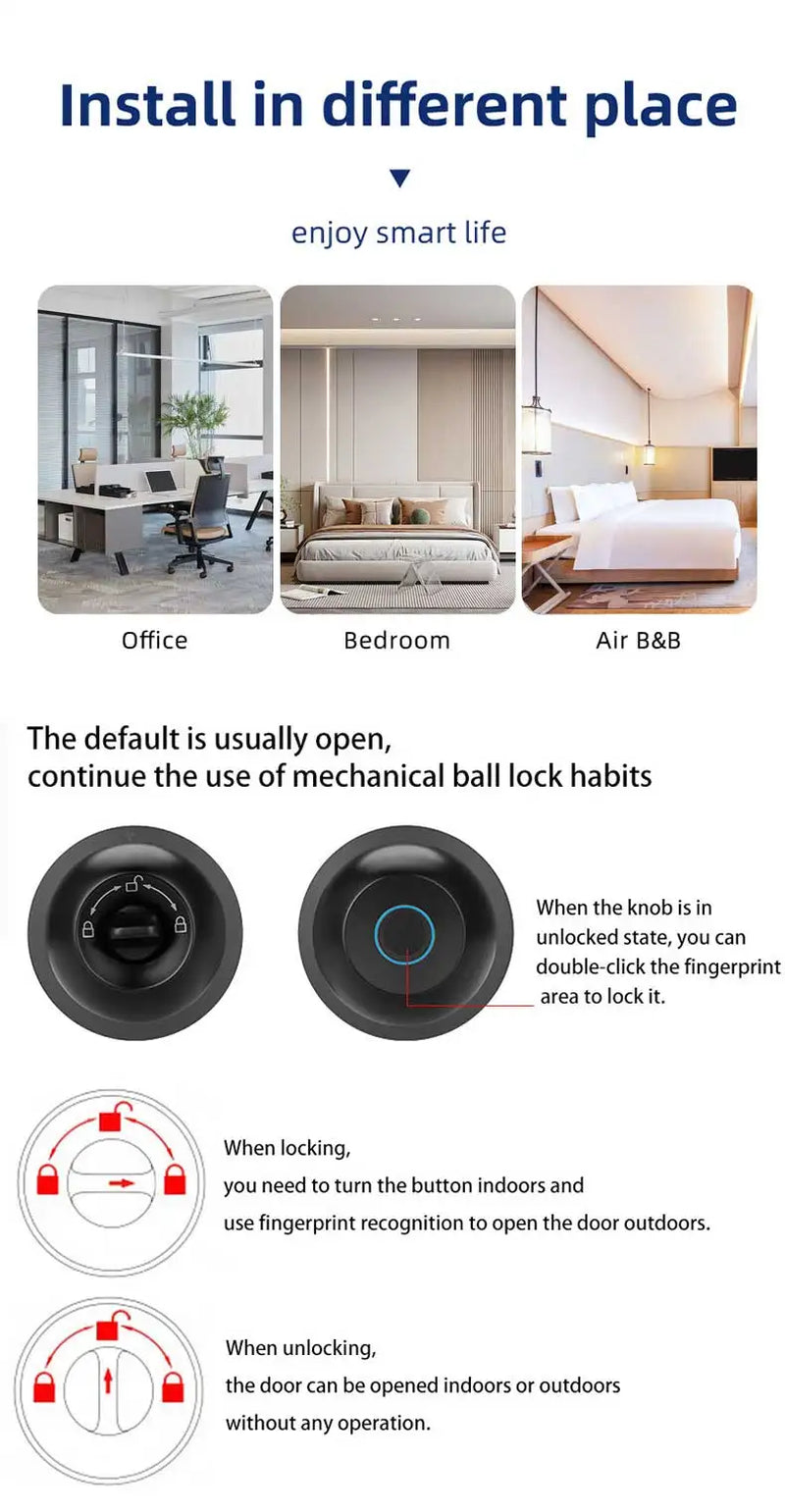 Tuya Smart Biometric Door Lock